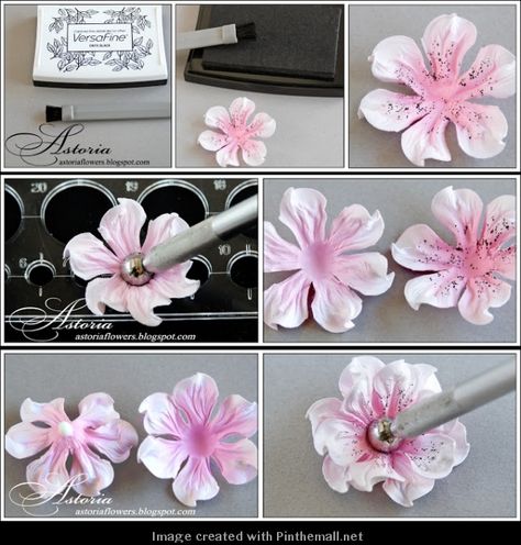 Pictures Of Flowers, Fondant Flower Tutorial, Diy Flores, Gum Paste Flowers, Fondant Flowers, Crepe Paper Flowers, Foam Flowers, Paper Flower Tutorial, Flower Diy Crafts