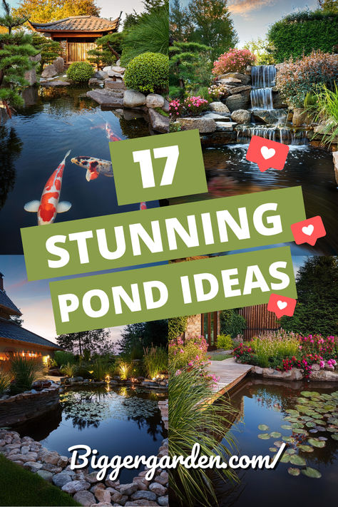 A collection of stunning small backyard ponds featuring backyard waterfalls and lush landscaping, showcasing different waterfall ideas, garden pond designs, and outdoor ponds with serene garden water features. Pond Decorating Ideas Landscaping, Pond Area Ideas, Landscape Around Pond Ideas, Natural Pond Landscaping Ideas, How To Build A Small Pond, Backyard Fishing Pond, Outdoor Ponds Diy, Pond Landscaping Ideas Large, Pond Lighting Ideas