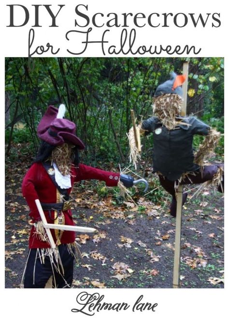 Sharing all my Tips & Tricks for How to Make the Best DIY Scarecrows for Halloween to decorate your yard with on a budget. #scarecrow #halloween #halloweencraft #fallcraft https://lehmanlane.net Scarecrows For Halloween, Scarecrow Ideas For Contest, Scarecrow Contest, Scarecrow Ideas, Easy Halloween Craft, Morris Arboretum, Old Halloween Costumes, Make A Scarecrow, Diy Scarecrow