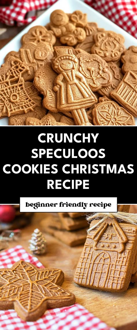 Image for Crunchy Speculoos Cookies Christmas Recipe Homemade Speculoos Cookies, Spekulatius Cookies Recipes, Keto Speculoos Cookies, Spice Christmas Cookies, Gluten Free Speculoos Cookies, Spekulas Cookies, Pheffernuese Cookies Recipe, Spiced Cookies Christmas, Krampus Cookies