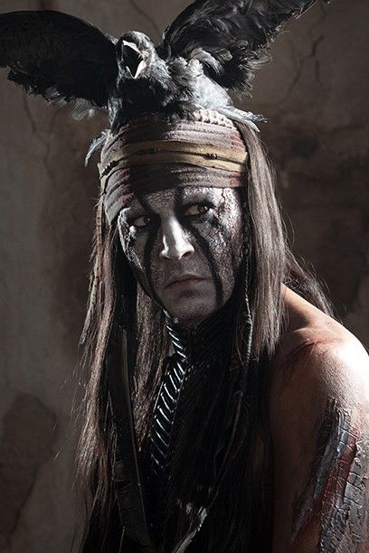 Johnny Depp is Tonto in The Lone Ranger (2013). Donnie Brasco, Movie Club, Western Comics, The Lone Ranger, Fleet Street, Sweeney Todd, Lone Ranger, Fantastic Beasts And Where, Sleepy Hollow