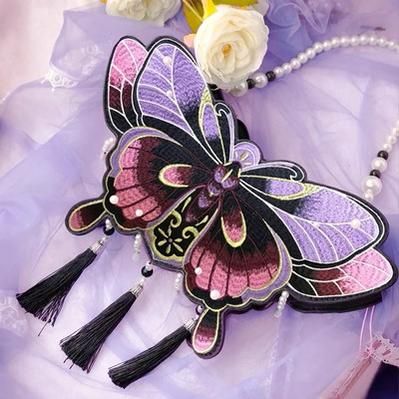 Product SKU:   LOL-BAG-24 Tassel Embroidery, Butterfly Handbag, Butterfly Bag, Gothic Bag, Mode Kawaii, Mode Punk, Kawaii Bags, Butterfly Bags, Party Handbags