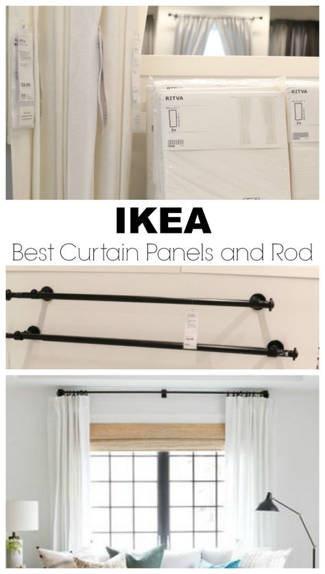 IKEA Finds- What I bought and What I Love - Nesting With Grace Ikea Curtain, Nesting With Grace, Ikea Finds, Ikea Curtains, Living Room Decor Curtains, Curtains Living, White Curtains, Diy Curtains, Weathered Wood