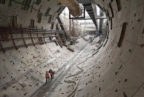 Crazy Buildings, Dr Moreau, Tunnel Boring Machine, Building References, Background References, Big Bertha, Genius Loci, Underground Tunnels, Water Delivery