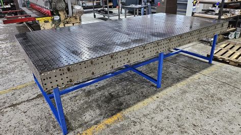 You have the whole weekend to build something on this table. What are you building? #welder #madeinusa #welding #weldtables #fabrication #weldtable #weld #fabricator Rib Skeleton, Fabrication Table, Welding Bench, Workbench Plan, Table Saw Workbench, Welding Tables, Table Clamp, Diy Workbench, Welding And Fabrication