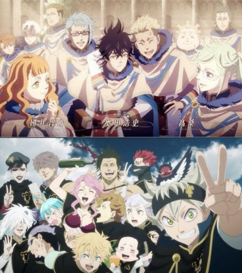 The Golden Dawn and The Black Bulls The Golden Dawn Black Clover, Black Clover Black Bulls Squad, Golden Dawn Black Clover, Black Bulls Black Clover, Black Clover Black Bulls, Openings And Endings, The Black Bulls, The Golden Dawn, Asta Black Clover