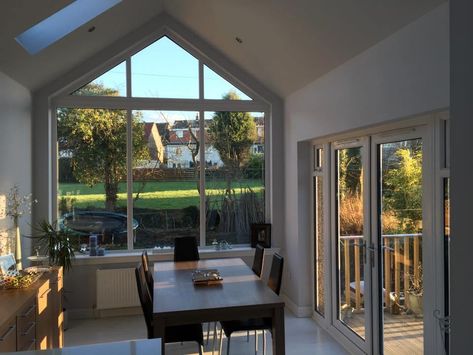 Velux Windows Kitchen, Small House Extensions, Pitched Roof Window, Garage Windows, Gable Window, Flat Roof Extension, Garden Room Extensions, House Extension Plans, Velux Windows