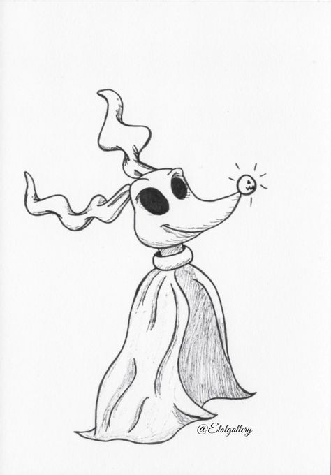 Ghost dog christmas before nightmare mr jack skellington disney coloriage coloring page inktober fanart Ghost Dog Nightmare Before Christmas, Ghost Dog Art, Jack Skellington Outline, Jack The Skeleton Drawings, Zero Nightmare Before Christmas Drawing, Zero Dog Tattoo, Nightmare Before Christmas Sketches, Zero Tattoo Nightmare Before Christmas, Jack Skellington Sketch