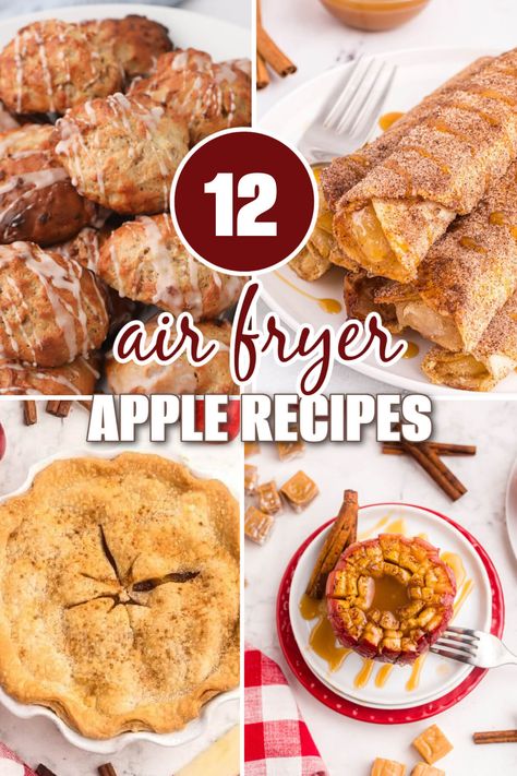 From sweet desserts to savory sides, these air fryer apple recipes will infuse your kitchen with the warm, comforting essence of autumn. Apple Dessert Air Fryer Recipe, Apple Desserts Air Fryer, Healthy Recipes Using Apples, Snack Ideas With Apples, Fried Apple Slices Recipe, Apple Air Fryer Recipe, Air Fryer Apple Desserts, Apple Recipes Air Fryer, Air Fryer Apple Recipes