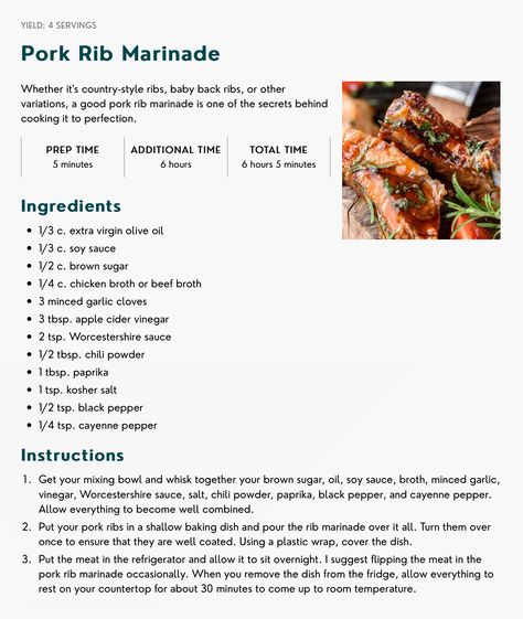 Country Rib Marinade, Country Style Pork Ribs Marinade, Pork Rib Marinade Recipe Overnight, Rib Marinade Recipe Overnight, Marinade For Pork Ribs, Pork Ribs Marinade, Rib Marinade Recipe, Ribs Marinade Recipe, Ribs Marinade