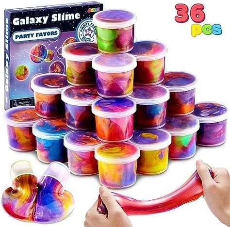 Cup Party Favors, Slime Cup, Slime Party Favors, Diy Jelly, Galaxy Slime, Birthday Party Treats, Slime Party, Slime Kit, Clothes Making