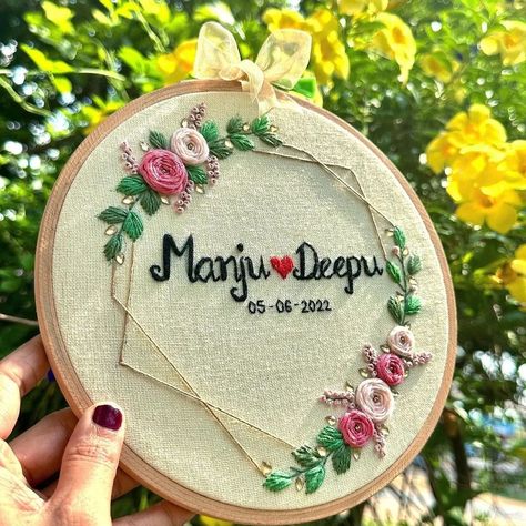 Engagement Embroidery Hoop, Engagement Embroidery, Hoop Crafts, Engagement Ring Platter, Embroidery Hoop Crafts, Your Special, Embroidery Hoop, Save Yourself, Beautiful Weddings