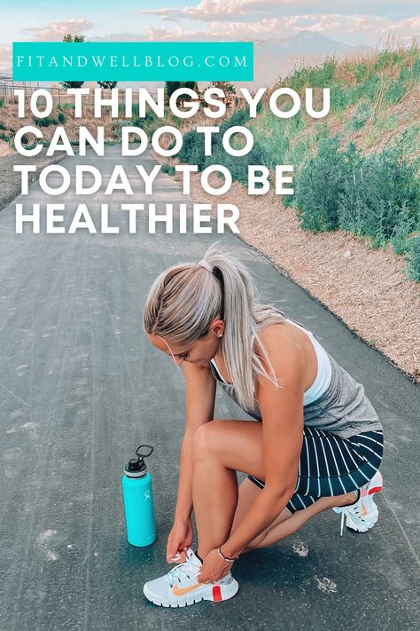 Here are 10 super simple things to do TODAY to help you be healthy and feel better. You don’t have to do all 10, but pick a few and try them out today! How To Be Physically Healthy, Things To Do To Be Healthier, How To Feel Healthier, How To Feel Full While Dieting, Eat Better Feel Better, Tips To Feel Better About Yourself, Better Health, Being Healthy, Be Healthy