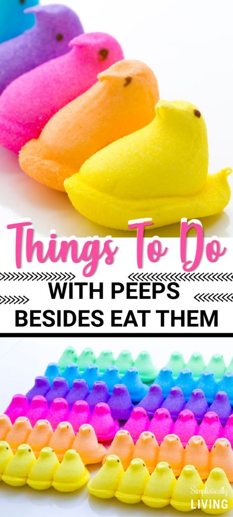 Easter Themed Food, Peeps Party, Peeps Crafts, Peeps Treats, Peeps Recipes, Peeps Candy, Easter Food Crafts, Marshmallow Peeps, Spring Classroom