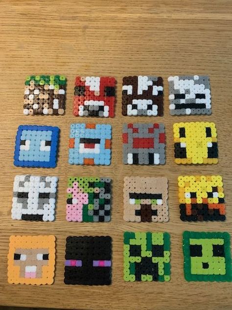 pyssla minecraft Pyssla Minecraft, Perler Beads, Pixel Art, Minecraft, Beads, Quick Saves, Art