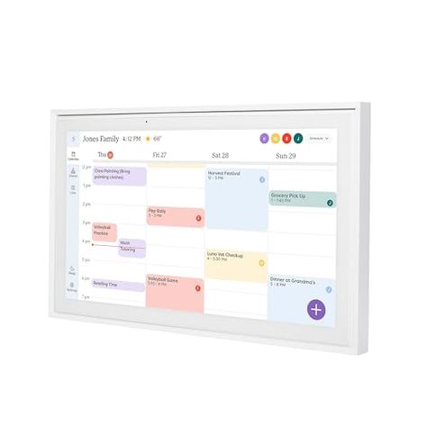 Limited-time deal: Skylight Calendar: 15 inch Digital Calendar & Chore Chart, Smart Touchscreen Interactive Display for Family Schedules - Wall Mount Included Digital Picture Frames, Family Schedule, Interactive Display, Family Calendar, Digital Calendar, Family Organizer, Touch Screen Display, Chore Chart, Wall Organization