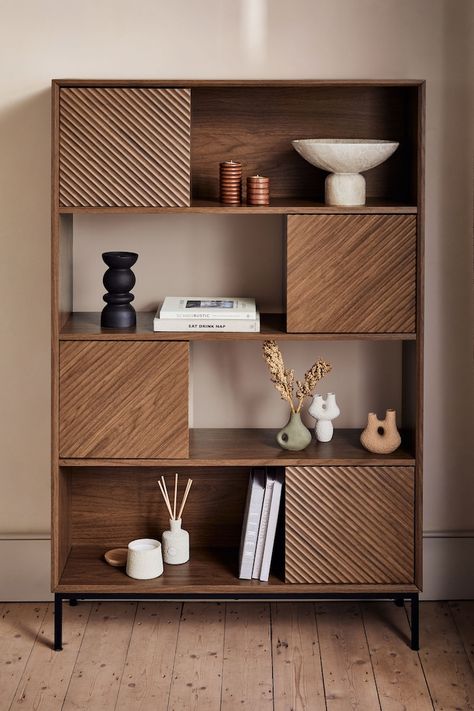 Dark Marlow Oak Effect Bookcase