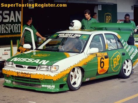 1995 South African Touring Car Championship Cars 90s, Modern Equestrian, Touring Car Racing, Nissan Sunny, Kyushu, Picture Captions, Car Racing, Racing Cars, Okinawa