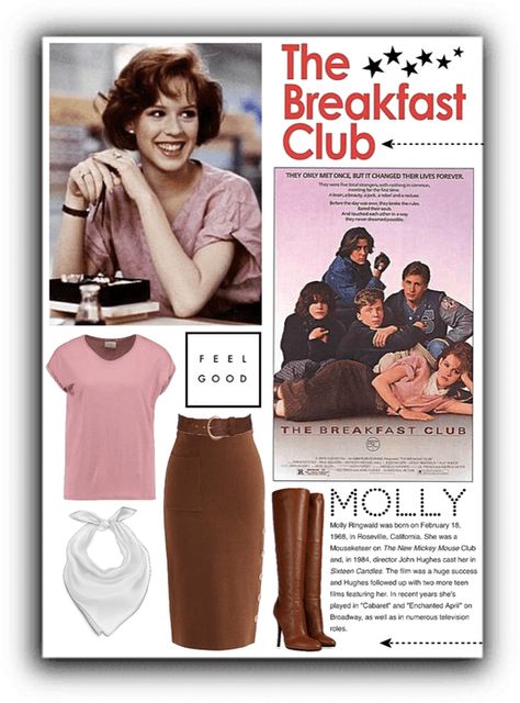 The Breakfast Club Claire Outfit, Breakfast Club Aesthetic Outfits, Breakfast Club Inspired Outfits, The Breakfast Club Outfits, The Breakfast Club Costume, Breakfast Club Outfits, Breakfast Club Cast, Breakfast Club Costume, Ingenue Style