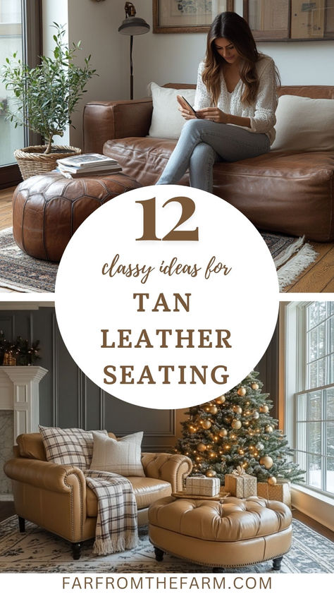 The Best Tan Leather Sofas and Chairs for Your Home Tan Leather Sofa Living Room, Tan Leather Furniture, Tan Leather Couch Living Room, Tan Sofa Living Room, Leather Sectional Living Room, Modern Leather Couch, Tan Leather Couch, Cognac Leather Sofa, Tufted Leather Sofa