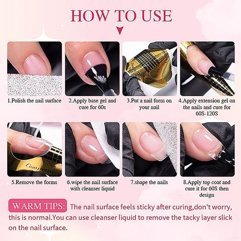 gel nail polish problems Sculpted Gel Nails, Gel Nail Tutorial, Gel Manicure At Home, Nail Problems, Builder Gel Nails, The Troubles, Ingrown Nail, Diy Acrylic Nails, Pink Gel