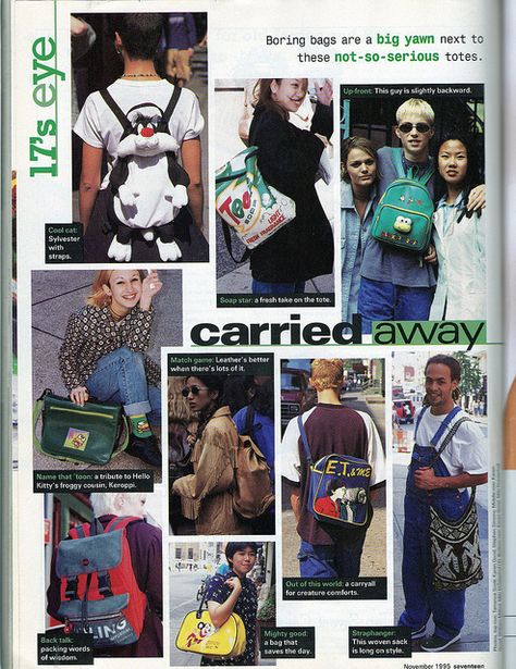 Seventeen Magazine, November 1995, via Flickr. Mode Harajuku, Yearbook Themes, Fashion 80s, Seventeen Magazine, 1990s Fashion, Foto Vintage, Fashion Catalogue, Vintage Magazines, Vintage Magazine