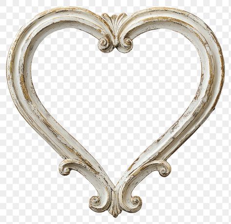 Heart Mirror Png, Heart Transparent, Png Heart, Vintage Photo Frames, Heart Mirror, Design Frame, Heart Png, Frame Png, Heart Frame