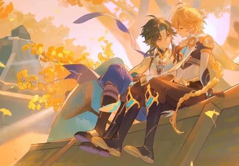 Xiao X Aether Wallpaper, Xiao And Aether, Aether X Xiao, Xiao X Aether, Xiao Aether, Dessin Adorable, Wallpaper Pc, Ship Art, I'm A Simp