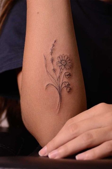 125+ Lily Of the Valley Tattoo Ideas In 2021 – Meanings, Designs, And More Lavender And Daisy, Narcissus Tattoo, Aster Tattoo, Aster Flower Tattoos, Lily Of The Valley Tattoo, Valley Tattoo, Lily Flower Tattoos, Daffodil Tattoo, Lavender Tattoo