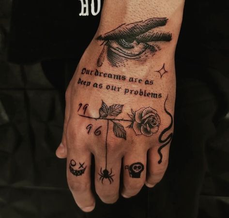 Unique Hand Tattoos, Tattoo Catalog, Hand And Finger Tattoos, Wicked Tattoos, Forarm Tattoos, Wrist Tattoos For Guys, Cool Chest Tattoos, Half Sleeve Tattoos For Guys, Upper Arm Tattoos