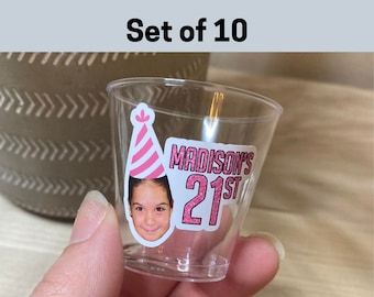 CarolinaCanCoolers - Etsy 21st Birthday Party Accessories, Customized Shot Glasses Birthday, 21 Birthday Koozies, 22 Party Ideas, 21st Birthday Goodie Bags, 21st Birthday Set Up, Themed 21st Birthday Party Ideas, 21st Birthday Decorations At Home, Birthday Party Decorations Women