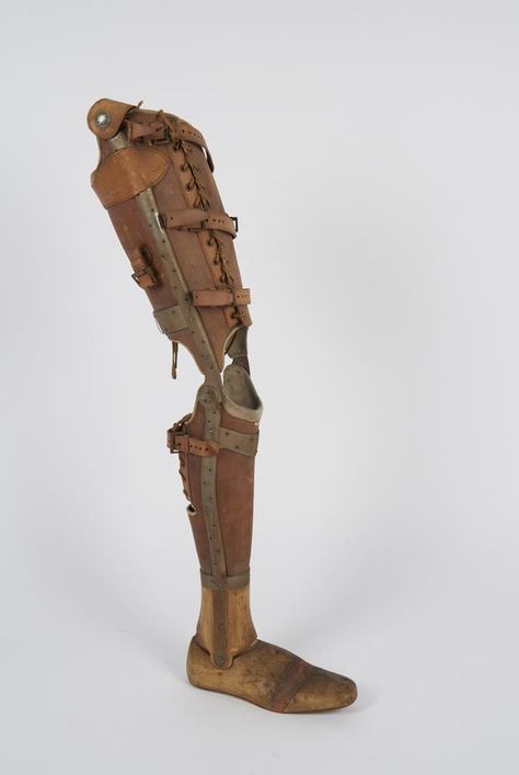 Leg Prosthesis, Wild West Costumes, Prosthetic Leg, Leg Braces, Writing Characters, Straight Jacket, Science Museum, Four Horsemen, Leather Corset