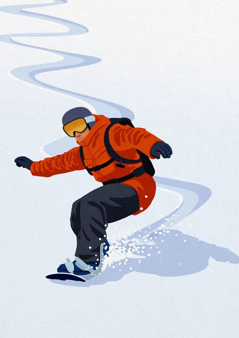 This is a unframed digital painting of a snowboarder in the Italian ski area of 3 Zinnen in the Dolomiti Superski area.Museum-quality posters made on thick and durable matte paper. Add a wonderful accent to your room and office with these posters that are sure to brighten any environment. * Paper thickness: 10.3 mil * Paper weight: 5.6 oz/y² (192 g/m²) * Giclée printing quality * Opacity: 94% Skier Illustration, Snowboard Drawing, Snowboard Poster, Snowboarding Poster, Resort Poster, Skiing Art, Snowboard Art, Paint And Drink, Ski Print