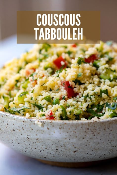 Couscous Tabbouleh, Tabbouleh Salad Recipe, Homemade Salad Dressing Recipes, Couscous Salad Recipes, Tabbouleh Recipe, Salad Dressing Recipes Healthy, Bon Appetite Recipes, Tabbouleh Salad, Superfood Salad