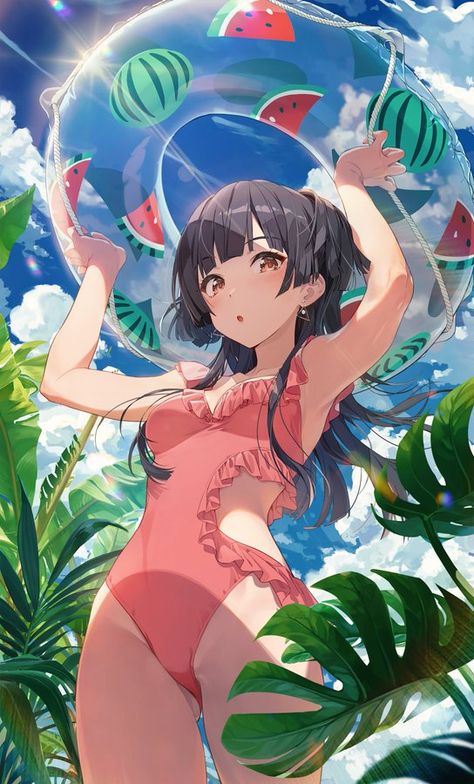 Summer Drawings, Anime Summer, 캐릭터 드로잉, Cute Anime Pics, Anime Artwork, 그림 그리기, Cute Anime Character, Character Illustration, Anime Style