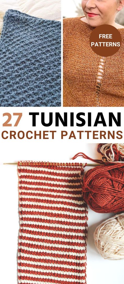 Free Tunisian Crochet Patterns, Tunisian Patterns, Tunisian Crochet Free, Crochet Patterns Easy, Tunisian Crochet Blanket, Crochet Tunisian, Tunisian Crochet Pattern, Tunisian Crochet Patterns, Hat Patterns Free