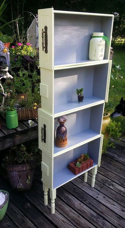 Old Drawer Fronts Repurposed, Repurposed Display Ideas, Vintage Drawers Repurposed, Repurposed Dresser Drawers, Cabinet Repurpose Ideas, Upcycled Drawers Ideas, Uses For Old Drawers, Old Dresser Drawers Repurposed Diy Ideas, Dresser Drawers Repurposed