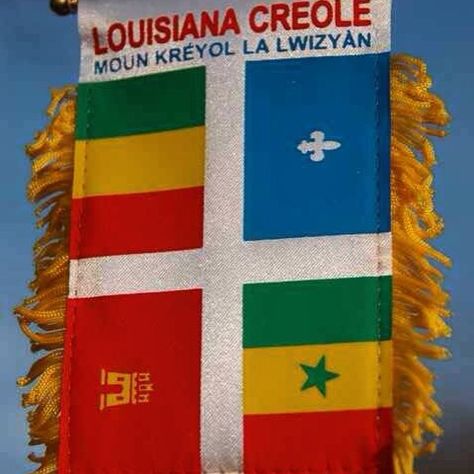 get1later Designed by Pete Bergeron in 1987 & adopted by C.R.E.O.L.E., Inc. (Lafayette based African-American heritage preservation group) the Flag of Louisiana Creoles represents the cultural melting pot of Louisiana Creoles. First flag was hand stitched by Bergeron's sister, Delores Kay Conque." #Louisiana #CreoleHistory #CreoleHeritage #NAWLINSBRED Louisiana Creole Culture, Soulaan Culture, Creole People, Creole Culture, Black Diaspora, Crawfish Pie, Black American Culture, Louisiana Culture, Louisiana Creole