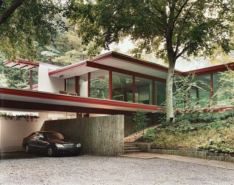 Neutra House, Midcentury Architecture, Richard Neutra, Brown House, Mid Century Architecture, Modern Masters, Mid Century Modern House, Mid Century House, Residential Architecture