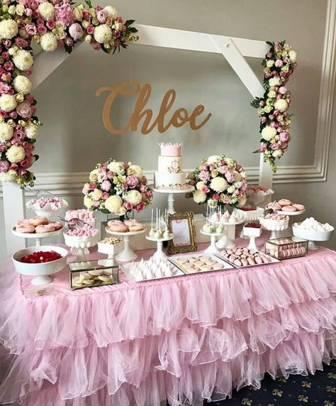 4122cb13c7a474c1976c9706ae36521d Rustic Wedding Decorations, Candy Table, 16th Birthday Party, Sweet 16 Parties, Sweet 16 Birthday, Pink Birthday, Baby Party, Girl Shower, Diy Wedding Decorations