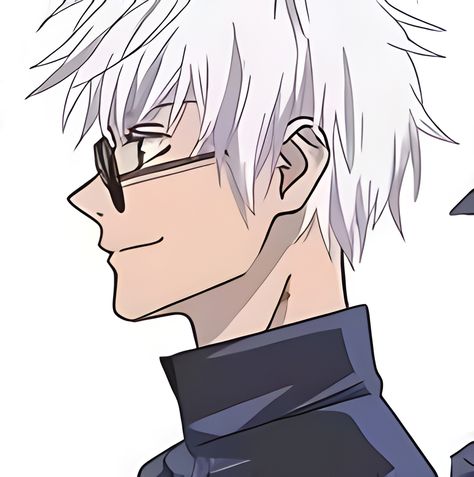 Gojo Side Profile Fanart, Gojo Pose Reference, Gojo Satoru Side View, Gojo Satoru Face, Gojo Side View, Gojo Side Profile, Gojo Face, Gojo Satoru Icon, Naruto Powers