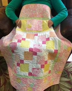 Lap Blanket Size, Wheelchair Quilts, Fidget Ideas, Quilted Lap Blanket, Lap Quilt Size, Charity Quilts, Lap Quilt Patterns, Basic Quilt, Homemade Quilts