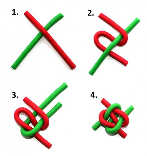 Friendship knot with ropes or sweet twists. Good for visual perception, fine motor skills and planning. Craft Knots, Lanyard Knot, Scout Knots, Friendship Knot, Couture Cuir, Valentine Craft, Girl Scout Swap, Knots Diy, Girl Scout Crafts