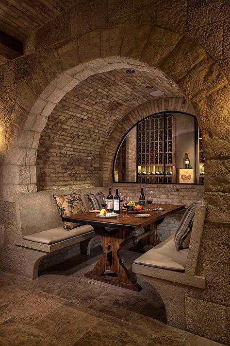 Ocean Villa, Home Wine Cellars, Wine Cellar Design, Cellar Design, Casas Coloniales, Wood Stone, Wine Room, Tasting Room, Style At Home