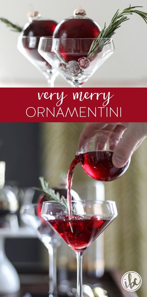 Very Merry Ornamentini - The ULTIMATE Christmas Cocktail Recipe #ornamentini #christmas #cocktail #martini #cranberry #recipe #holiday #ornament Ornamentini Cocktail, Cocktail Recipes Summer, Ornament Cocktail, Holiday Martinis, Girlfriend Ideas, Xmas Drinks, Christmas Martini, Summer Lemonade, Christmas Cocktail Party