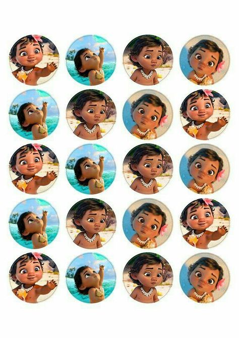 Royal Icing Ideas, Cupcakes Decoration Disney, Moana Birthday Party Cake, Moana Cupcake Toppers, Moana Cupcake, Moana Birthday Party Theme, Moana Theme Birthday, Deco Cupcake, Festa Moana Baby