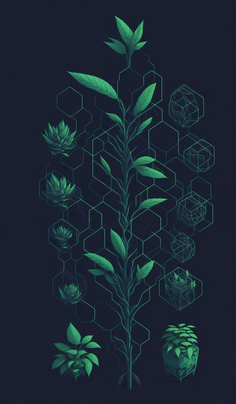 Plants Solarpunk Aesthetic Wallpaper, Dark Green Plants Aesthetic, Dopamine Wallpaper, Plants Aesthetic Wallpaper, Cool Colorful Backgrounds, Good Phone Backgrounds, Henna Plant, Paper Background Design, Iphone Wallpaper Sky