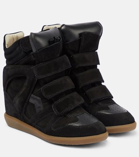 Bekett suede sneakers in black - Isabel Marant | Mytheresa Black Isabel Marant Sneakers, Isabella Marant Shoes, Isabel Marant Shoes Outfit, Isabel Marant Sneakers Outfit, Isabella Marant, Isabelle Marant, Isabel Marant Sneakers, Isabel Marant Shoes, Shoe Wishlist