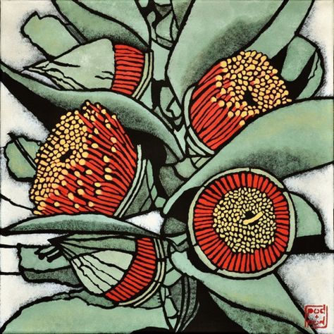 Australian Wildflowers, Linocut Art, Australian Art, Botanical Drawings, Lino Print, Australian Artists, Linoleum, Linocut Prints, Botanical Illustration