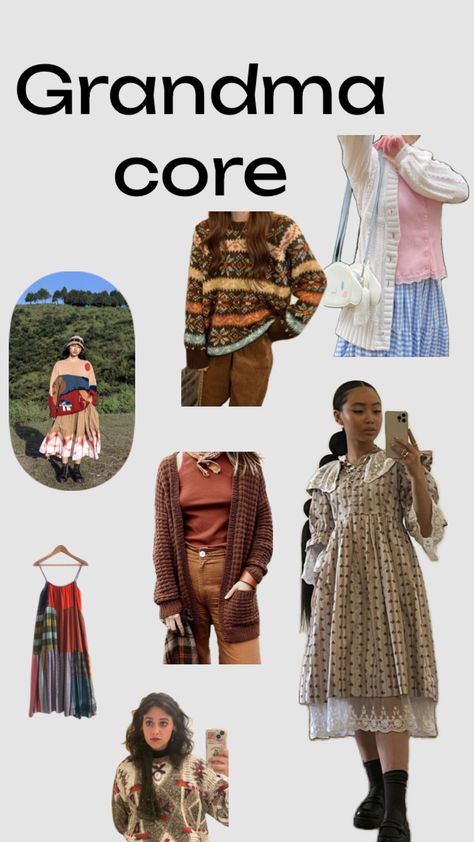 Grandma Fashion Aesthetic, Grandma Outfit Aesthetic, Grandmacore Aesthetic Outfit, Grandma Core Fashion, Grandmacore Outfit, Grandma Aesthetic Outfit, Grandma Core Aesthetic, Grandma Dress, Grandma Clothes